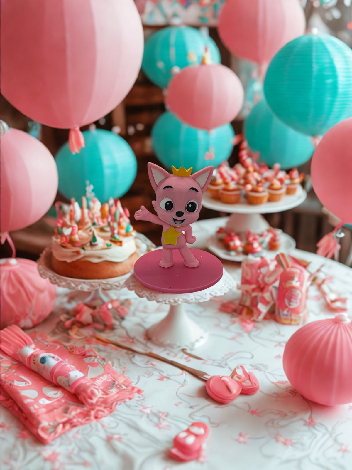 Custom character cake topper